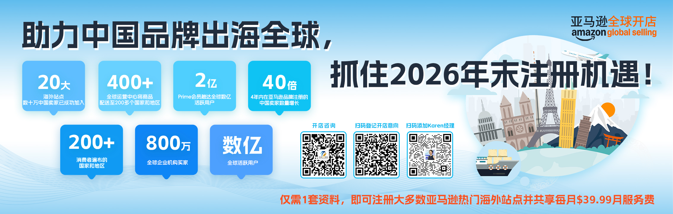 亞馬遜全球開店